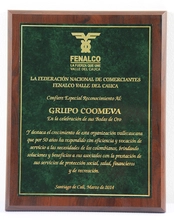 Placa Fenalco Valle del Cauca 