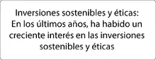 Inversiones sostenibles y éticas