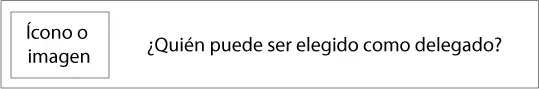 Quién puede ser elegido como delegado