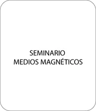 SEMINARIO -MEDIOS MAGNÉTICOS