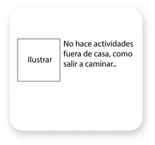 7. No hace actividades fuera de casa, como salir a caminar