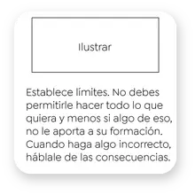 5. Establece límites. No debes permitirle hacer todo lo que quiera y menos si algo de eso, no le aporta