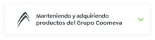 Manteniendo y adquiriendo  productos del Grupo