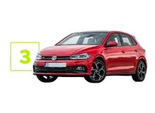 3 veh&iacute;culos Volkswagen Polo Trendline