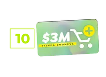 10 bonos de Tienda Coomeva por $3.000.000 c/u