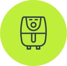 Una freidora de aire