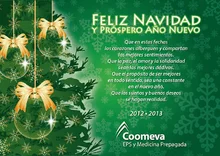 Tarjeta Navidad virtual Coomeva EPS y MP