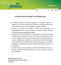 Comunicado EPS